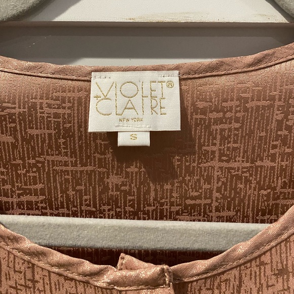 Rose gold blouse size S - Picture 3 of 5